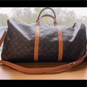 Louis VUITTON Keepall Bandouliere Monogram 55 Brown